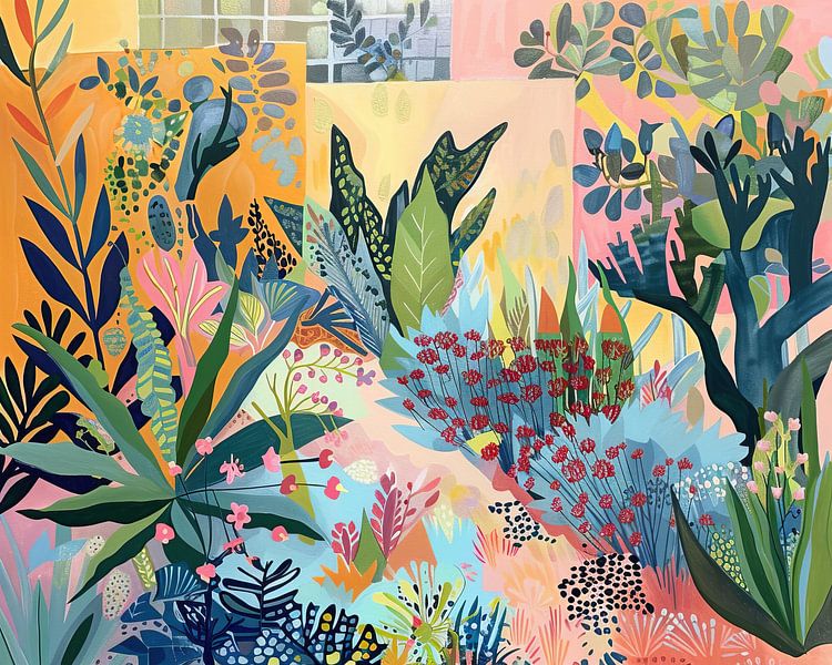 Plants collage by Wonderful Art