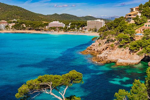 Canyamel baai, strand op Mallorca prachtige kustlijn, Spanje Balearen