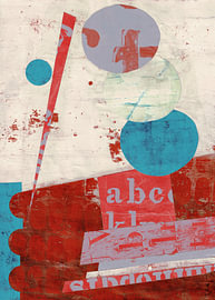 Kleinbuchstaben - Abstrakte Collage von Western Exposure