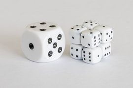 Large and normal dice or normal and small dice? by Francisco Dorsman