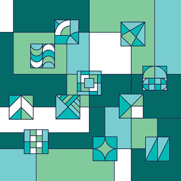 Facets of green by Lucia