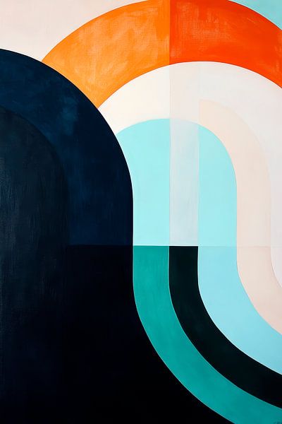 Abstract colour composition - Geometric by Poster Art Shop