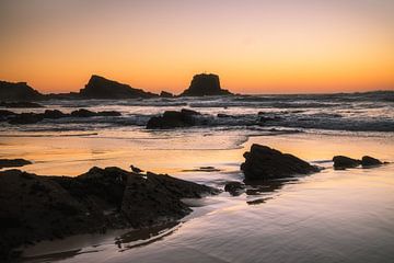 Coucher de soleil à Zambujeira sur Truus Nijland