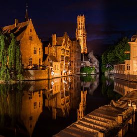Brugge by Night van Hans Hoekstra