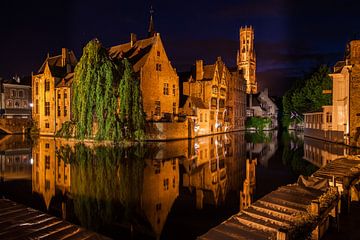 Bruges by Night by Hans Hoekstra