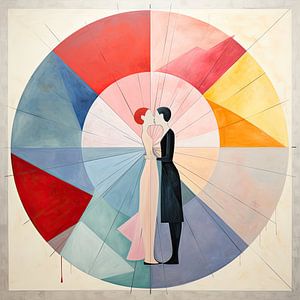 Zwei Seelen im Kreis: Ein Abstrakt à la Hilma af Klint
