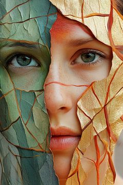Face of nature - colours of the soul Twofold I - face of the soul by Poster Art Shop