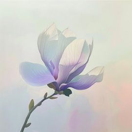 Magnolia bloesem van Poster Art Shop