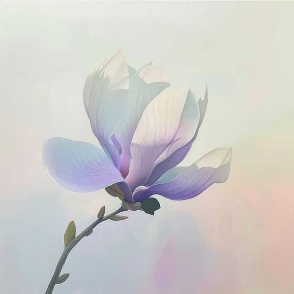 Magnolia bloesem van Poster Art Shop