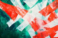 Abstract colour composition in red-green by Poster Art Shop thumbnail