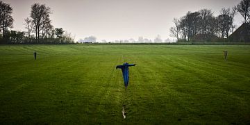 Vogelverschrikkers bij Molkwerum van Jenco van Zalk