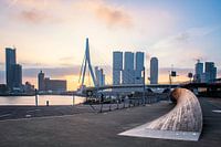Lever du soleil sur le pont Erasmus