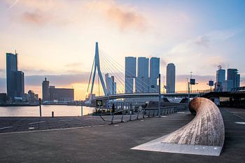 Zonsopkomst bij de Erasmusbrug