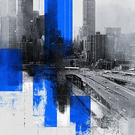 Moderne Stadtansicht mit Empire State Building von Digital Picture Art