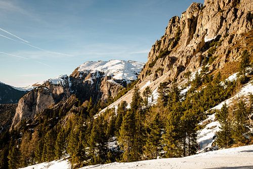 Rotswand in de Dolomieten