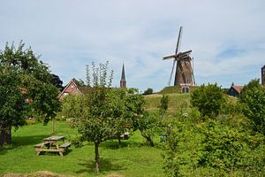 Panorama Bredevoort met molen en kerktoren van Rob Pols