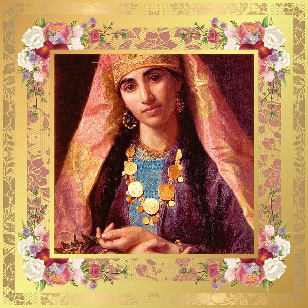 S.F. Neu bearbeitete Version von Scheherazade von Sophie Gengembre Anderson von Silver Fox Art Decor