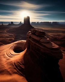 Light show in the desert