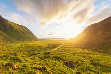 Sunset Unstad (Norway) by Marcel Kerdijk