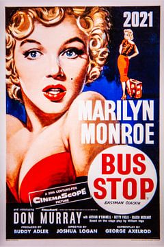 Marilyn Monroe Bus Stop Poster. von Brian Morgan