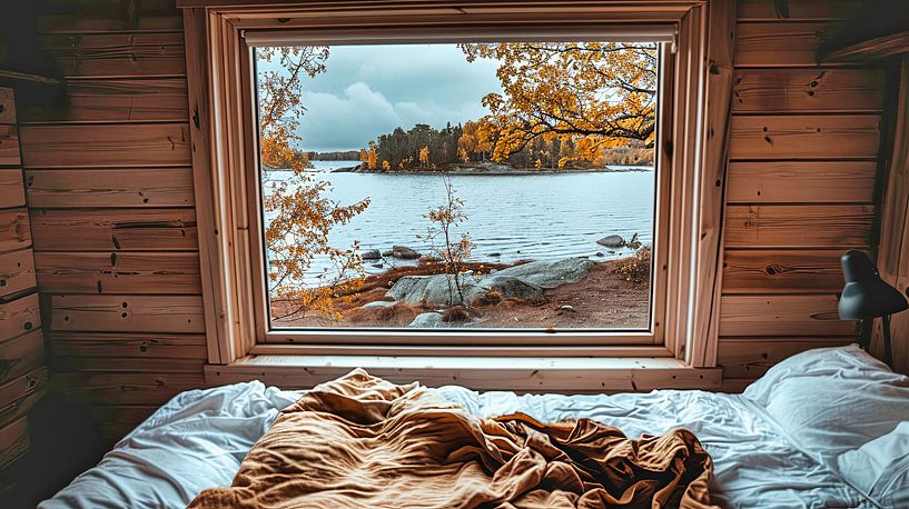 view window on a beautiful landscape by Egon Zitter