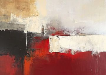 Abstract Red Black | Rouge Momentum