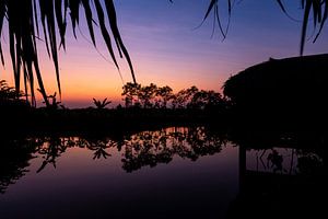 Sonnenuntergang im Mekong-Delta, Vietnam