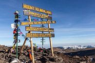 Sign on top of Kilimanjaro by Mickéle Godderis thumbnail