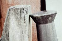 Posts leaning towards each other