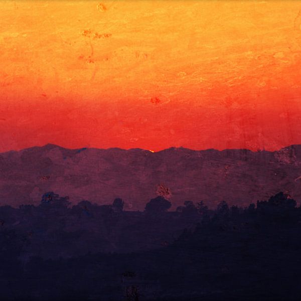 Coucher de soleil dans les collines d'Hollywood par Christine aka stine1