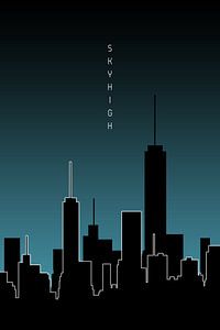 Graphic Art SKYHIGH | türkis