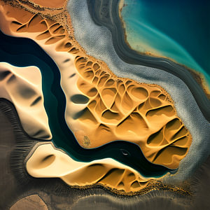 Wo die Wüste auf das Meer trifft