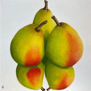 Apples and pears by Dominique Clercx-Breed