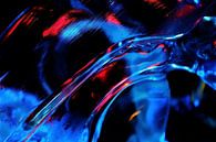 Abstract in Blauw Rood Turquoise en Zwart van Alice Berkien-van Mil thumbnail
