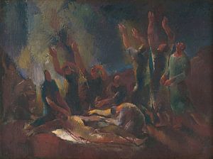 Vilmos Aba-Novák – Abnahme vom Kreuz (1922)