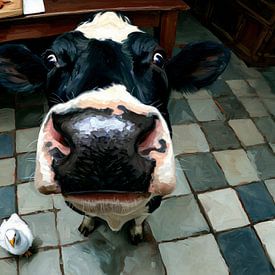 Kuh in der Küche von Lauren Wilde