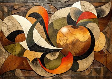 Appel Schilderij | Tangled Roots of Orchard van Blikvanger Schilderijen
