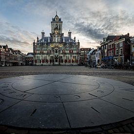 Markt Delft - Elck wandel in godts weghen van Henri van Avezaath