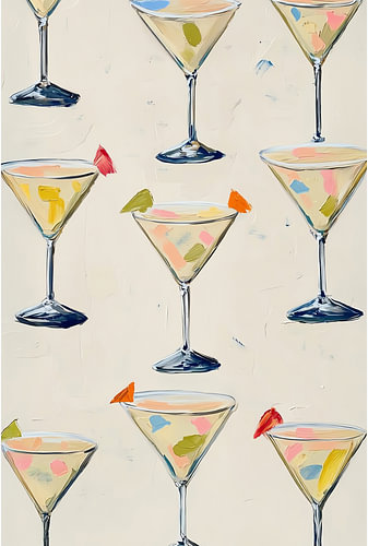 Motif « Verre à martini I »