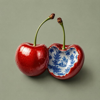 Delft Blue Cherry Picking .. Again