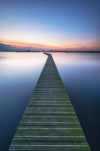 The boardwalk at the Roegwold Dannemeer Sochteren lake