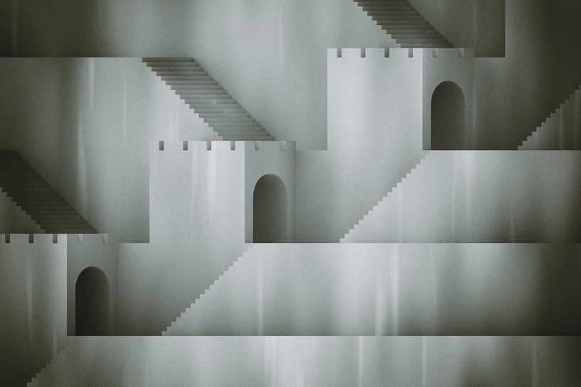 Stairs and tunnels by Jörg Hausmann
