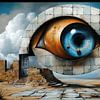 Das Auge der verfallenen Ruinen von Klaus Tesching - Art-AI