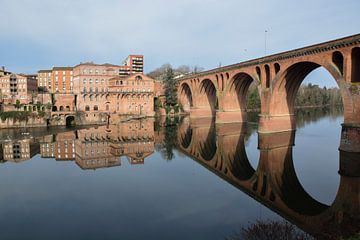 Bridge over the Tarn, at Albi. by Miss Dee Photography