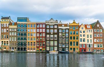 canal houses on the Rokin by Ivo de Rooij