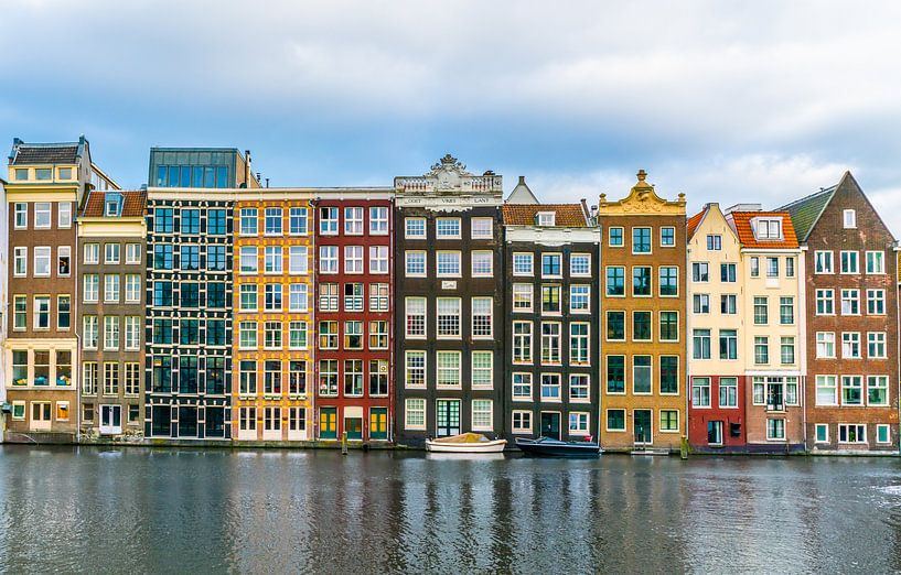les maisons du canal sur le Rokin par Ivo de Rooij