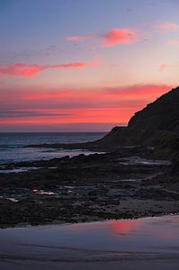 Coucher de soleil Great Ocean Road Australia 2