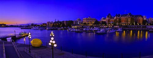 Haven van Victoria, BC met citroen! Panorama