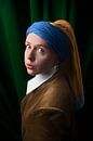 Girl with a Pearl Earring (interpretation of 2018 to 2020 research) by Elianne van Turennout thumbnail