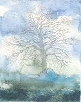 Arbre d'hiver le matin